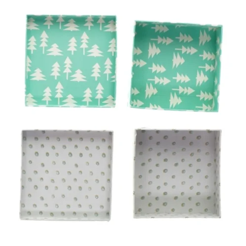 Papæsker med låg 2 styks (str. LB: 13 x 13)