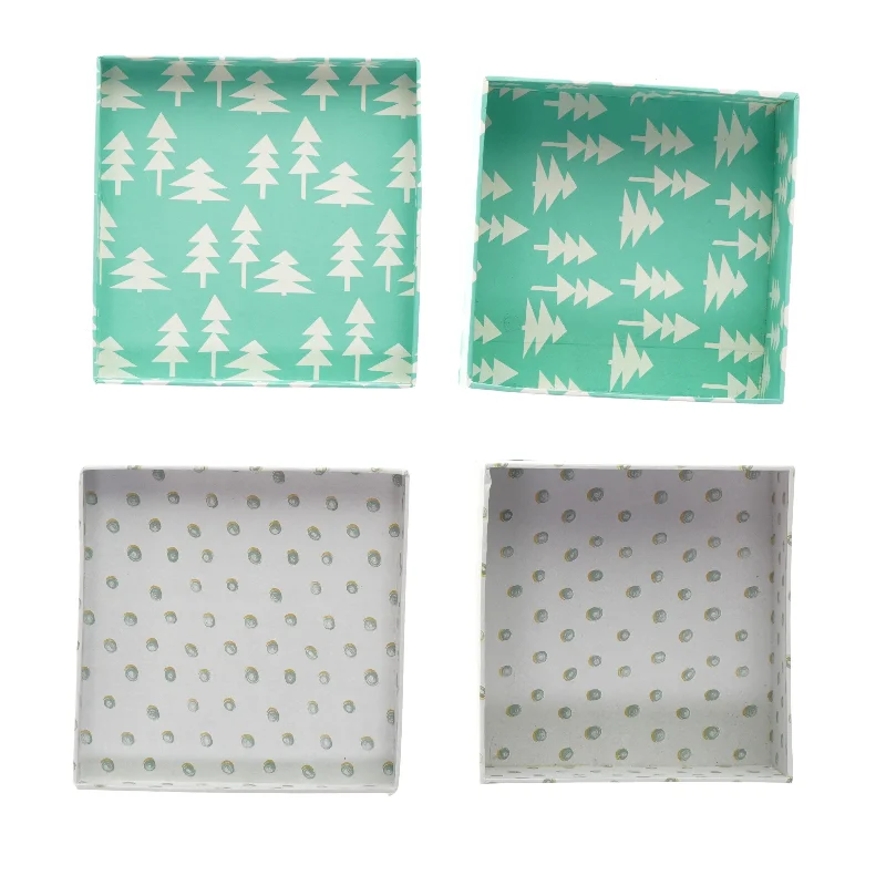 Papæsker med låg 2 styks (str. LB: 13 x 13)