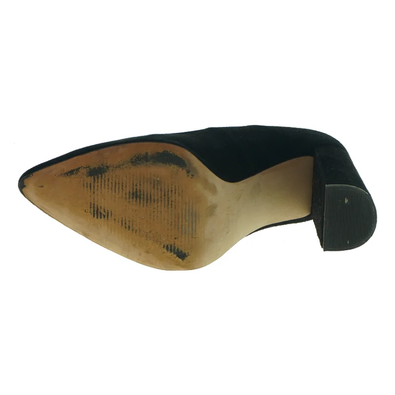 Sko fra Zign (str. 41) i sort ruskind