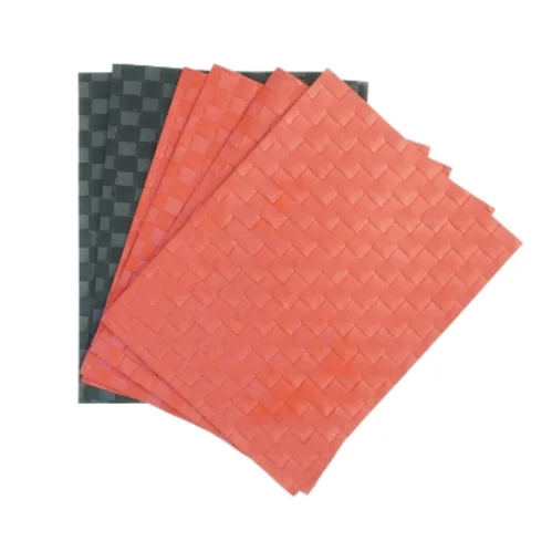 Flettede dækkeservietter, 6 stk (str. 30,5 x 40 cm)