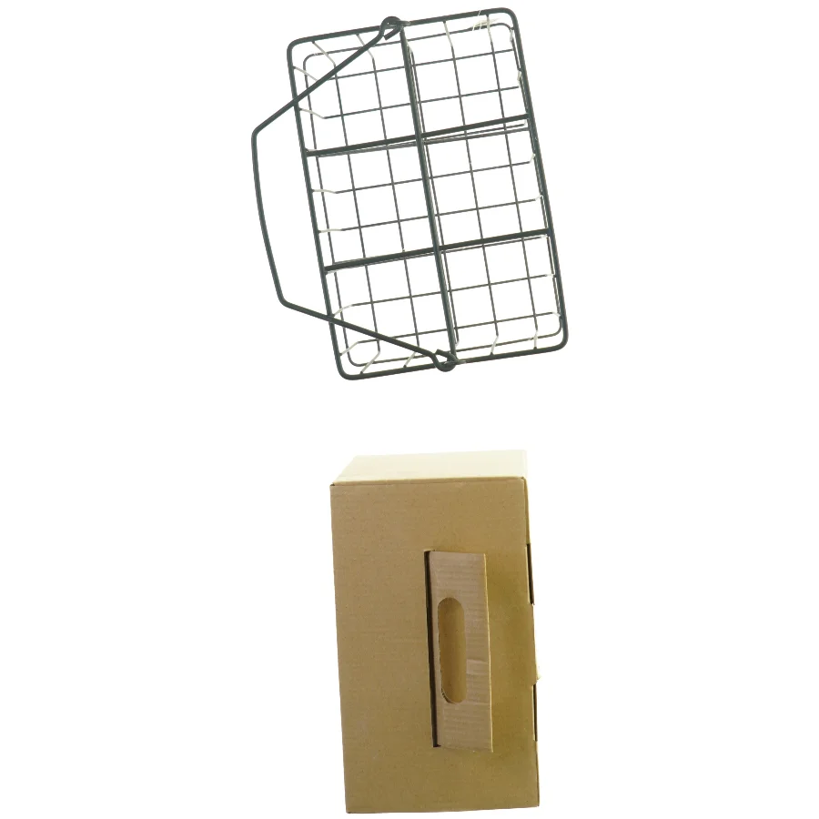 To go bottles med kurv fra LagerHaus (helt ny! str. 22 x 13 x 17 cm)