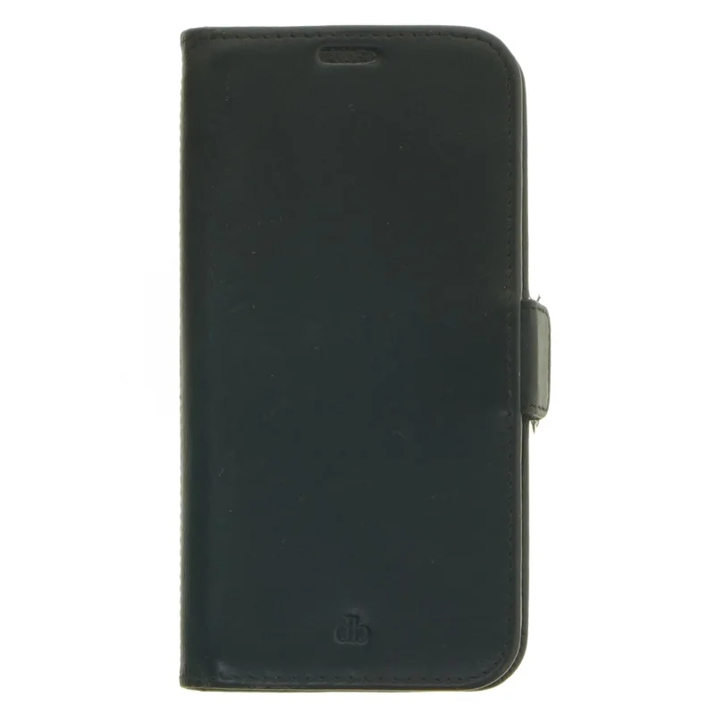 Sort læderetui fra Dbramante1928 (str. 15 x. 8 cm)