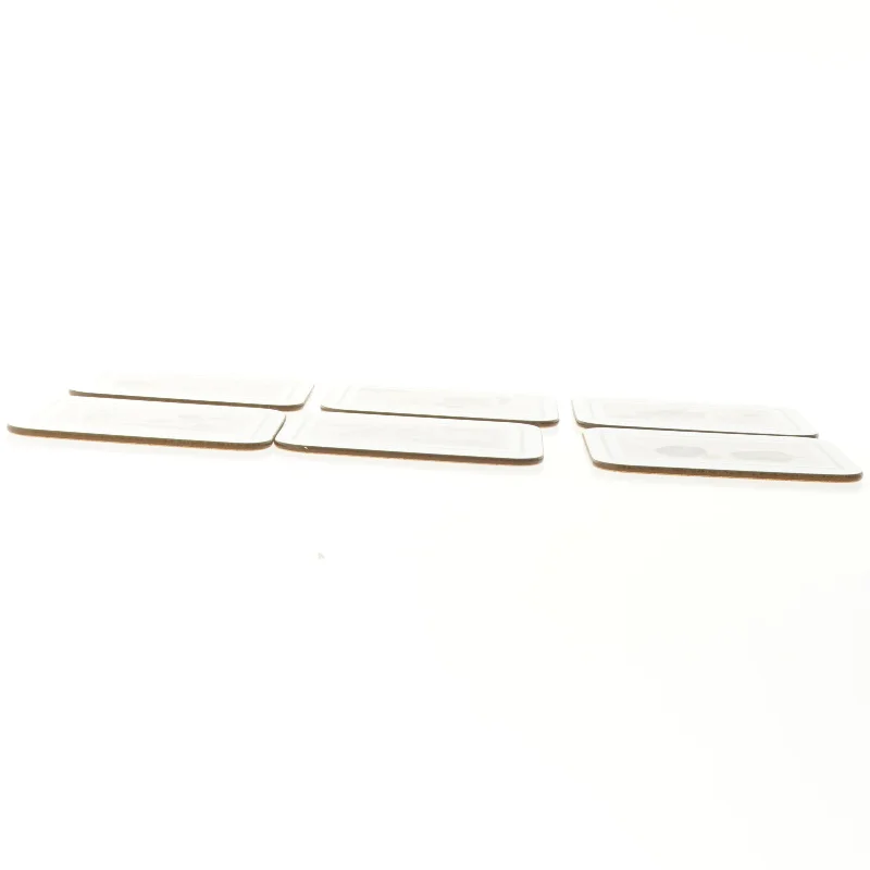 Bord brikker med frugt- og grøntsagsmotiver (str. 11,5 x 9,5 cm)