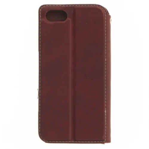 Smartphone etui i læder med kortholder (str. 14 x. 7,5 cm)