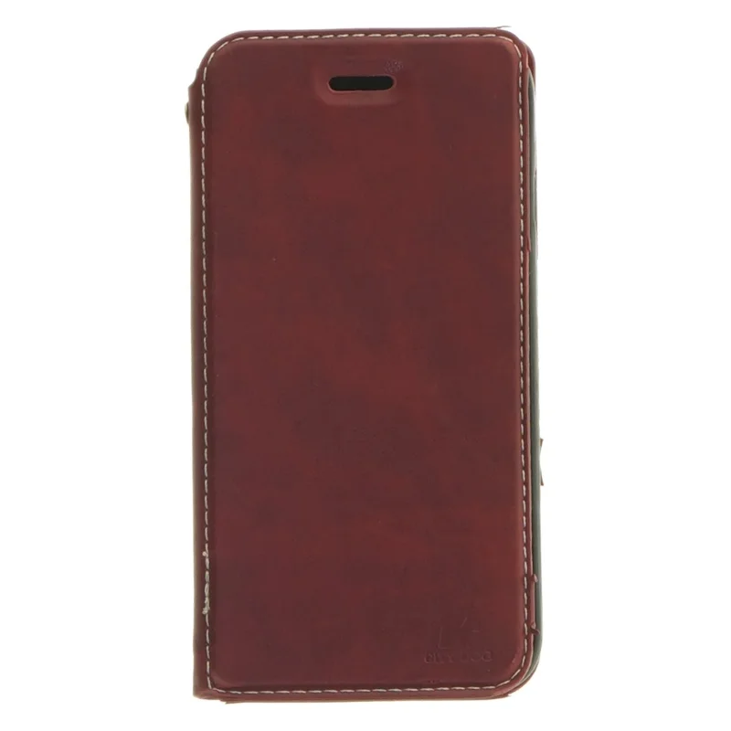 Smartphone etui i læder med kortholder (str. 14 x. 7,5 cm)