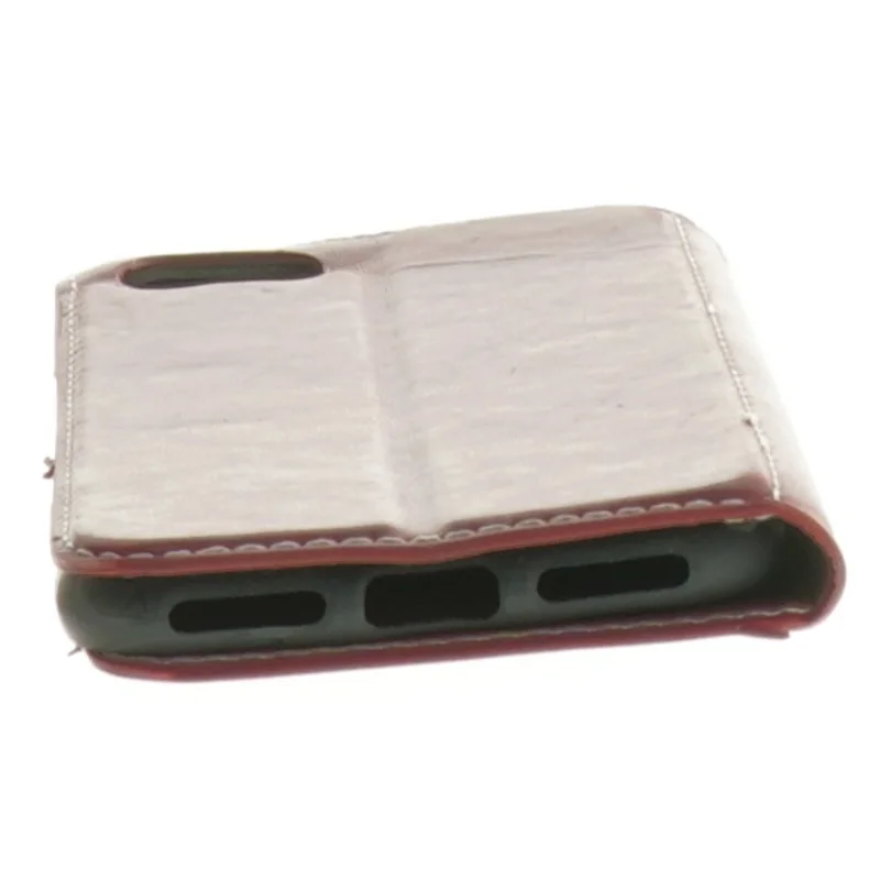 Smartphone etui i læder med kortholder (str. 14 x. 7,5 cm)