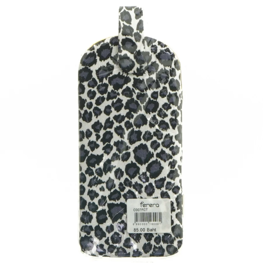 Leopardmønstret clutch fra Ferera (str. 16,5 x 8 cm)