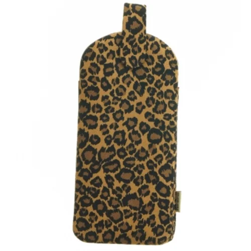 Pung med leopardprint fra Ferera (str. Længde. 18 cm. bredde, 7,5 cm)