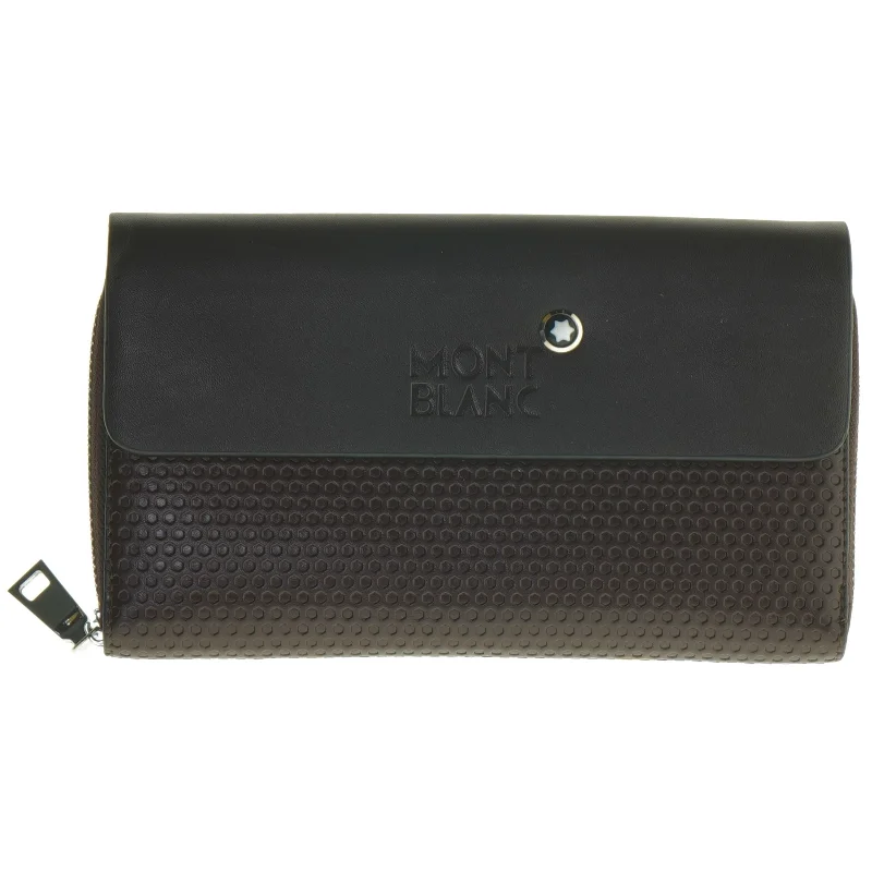 To-farvet læderpung fra Mont Blanc (str. 22 x. 12,5 cm)