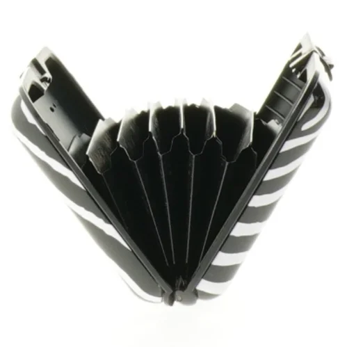 Zebra-mønstret etui (str. 11 x. 7,5 cm)