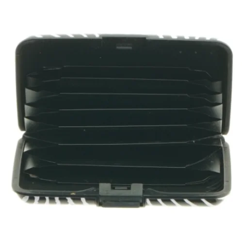 Zebra-mønstret etui (str. 11 x. 7,5 cm)