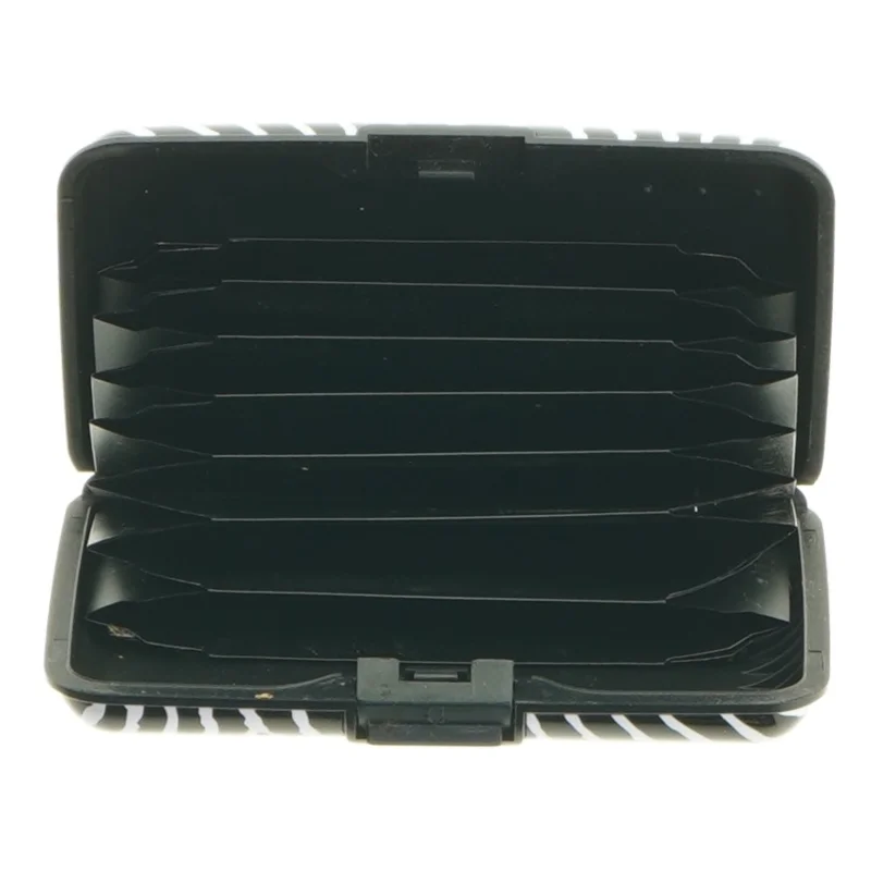 Zebra-mønstret etui (str. 11 x. 7,5 cm)