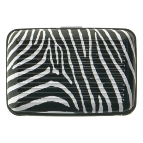 Zebra-mønstret etui (str. 11 x. 7,5 cm)