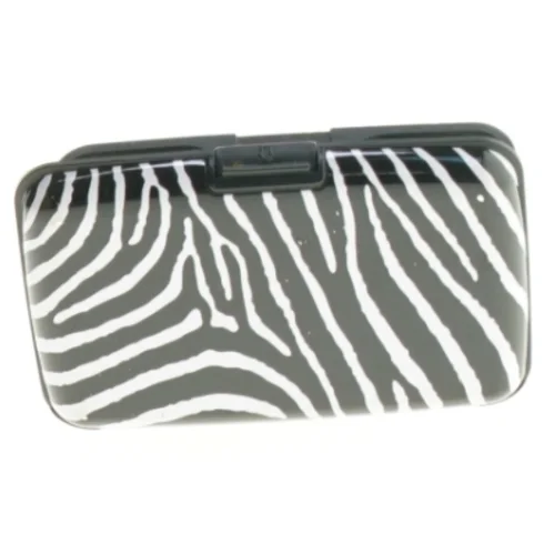 Zebra-mønstret etui (str. 11 x. 7,5 cm)