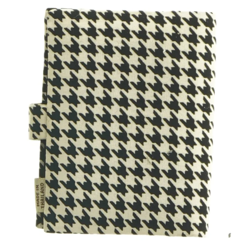 Sort-hvid ternet tegnebog fra Ferera (str. 8 x. 10,5 cm)