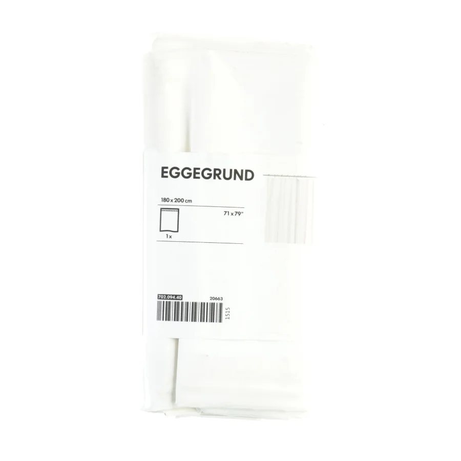 Badeforhæng, eggegrund fra IKEA (str. 180 x 200 cm)