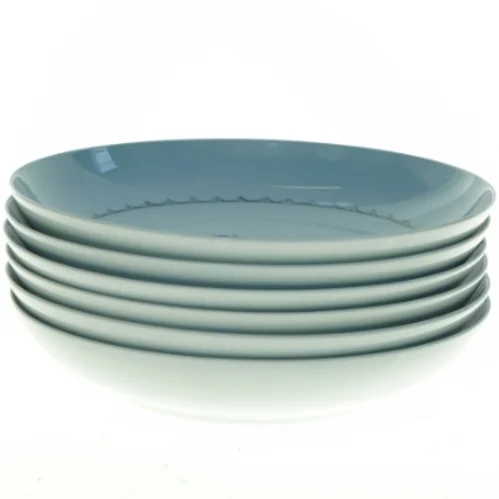 Porcelænsmiddagstallerkener fra Bing Og Grøndahl (str. Diameter 20,5 cm)