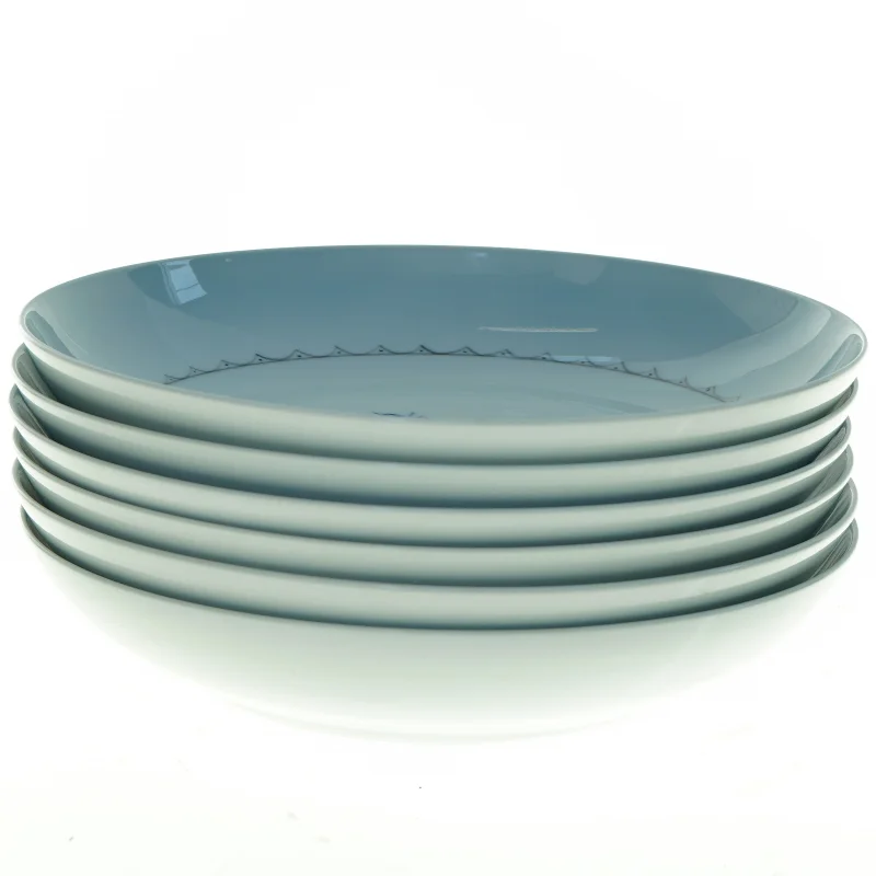 Porcelænsmiddagstallerkener fra Bing Og Grøndahl (str. Diameter 20,5 cm)