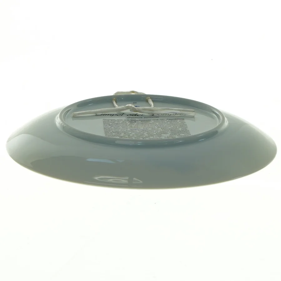 Dekorativ porcelænstallerken med fuglemotiv fra Kaiser (str. Diameter 20 cm)