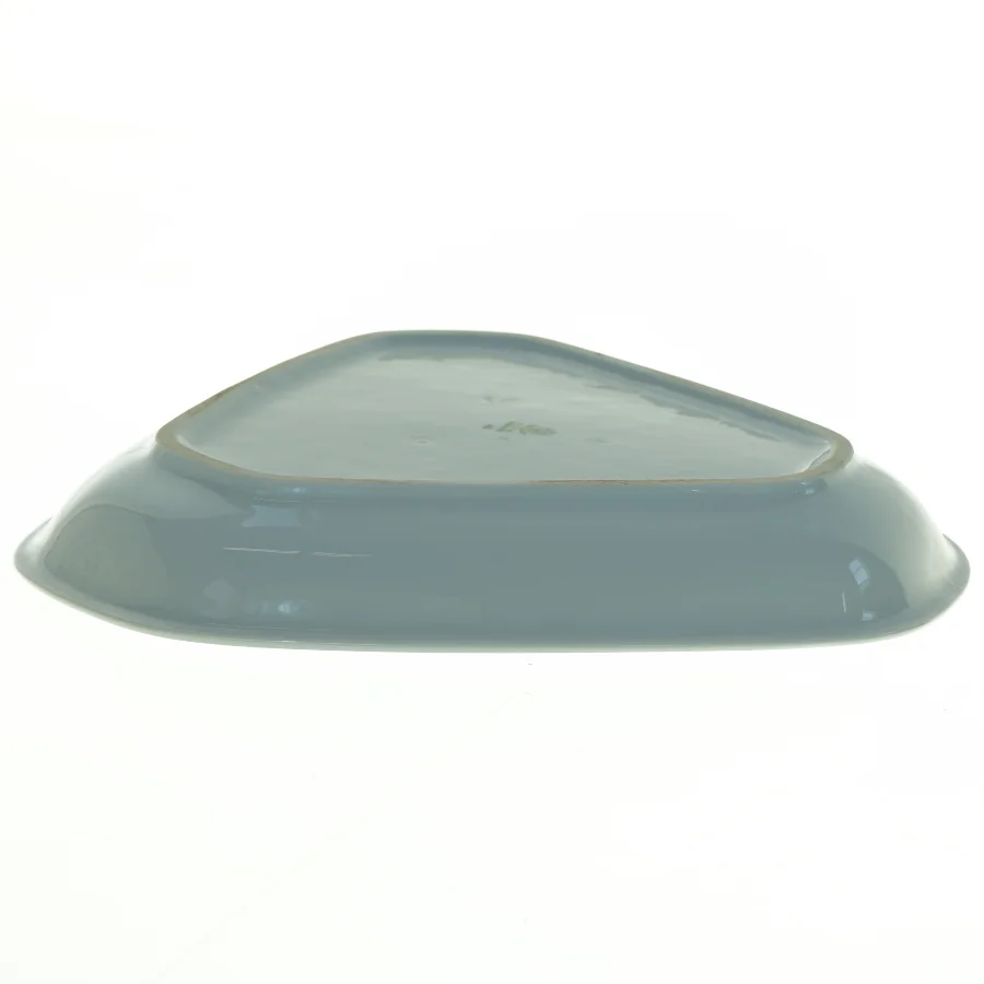 Trekantet serveringsfad fra Bing Og Grøndahl (str. Diameter 23,5 cm)