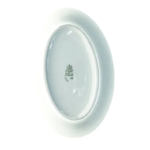 Porcelænsfad med blomstermotiv fra Bing Og Grøndahl (str. 8,5 x 12,5 cm)