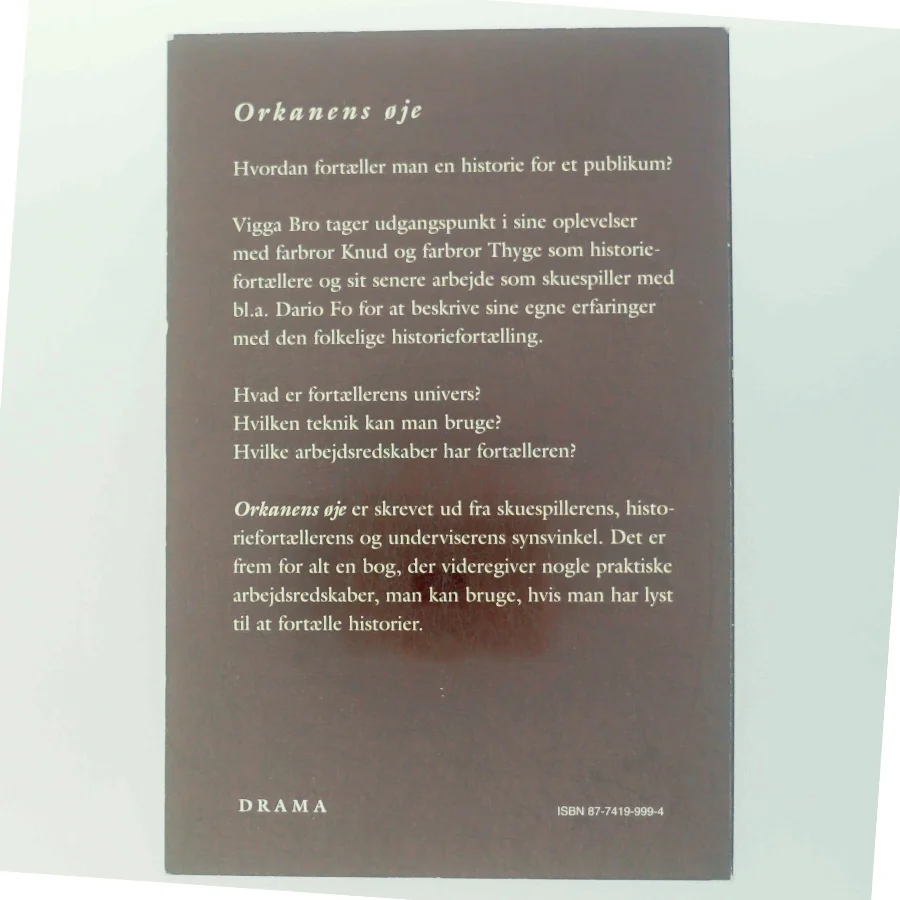 Orkanens øje af Vigga Bro