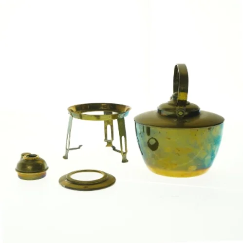 Gammel messing thekande (str. 20 x 16 cm)