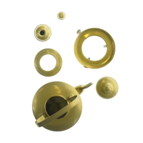 Gammel messing thekande (str. 20 x 16 cm)