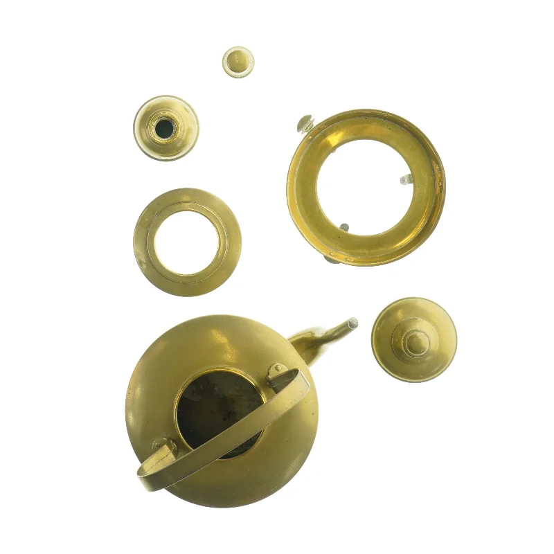 Gammel messing thekande (str. 20 x 16 cm)