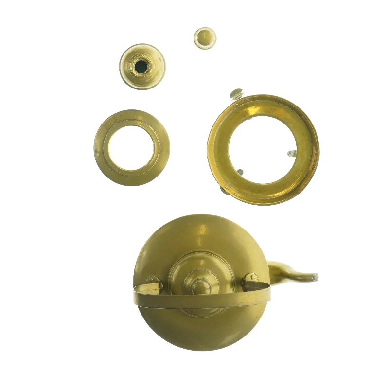 Gammel messing thekande (str. 20 x 16 cm)