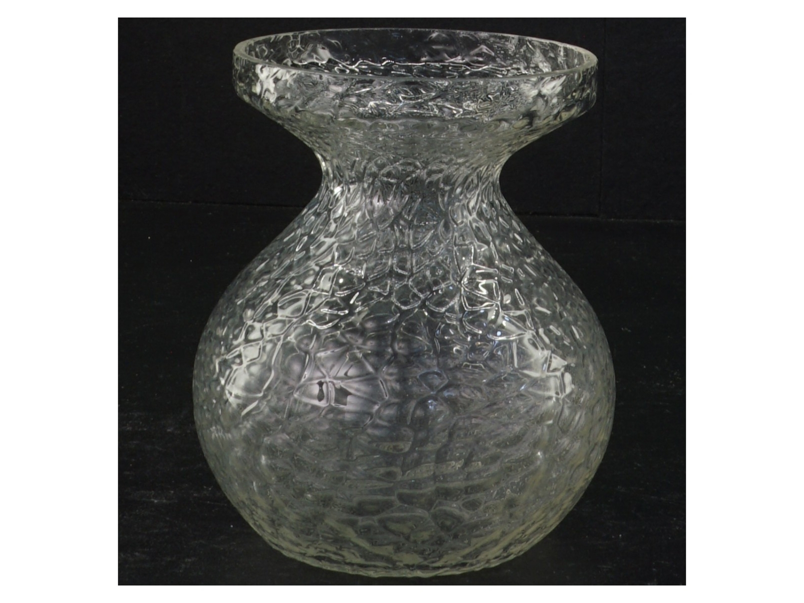 Hyacintglas med boblestruktur (str. 12 x 10 cm)