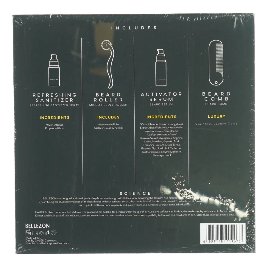 Beard Grwth kit fra Bellezon (str. 22 x 22 x 5cm)