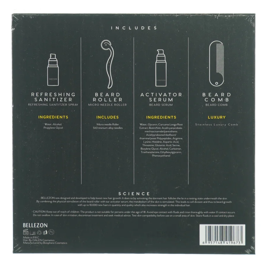 Beard Grwth kit fra Bellezon (str. 22 x 22 x 5cm)