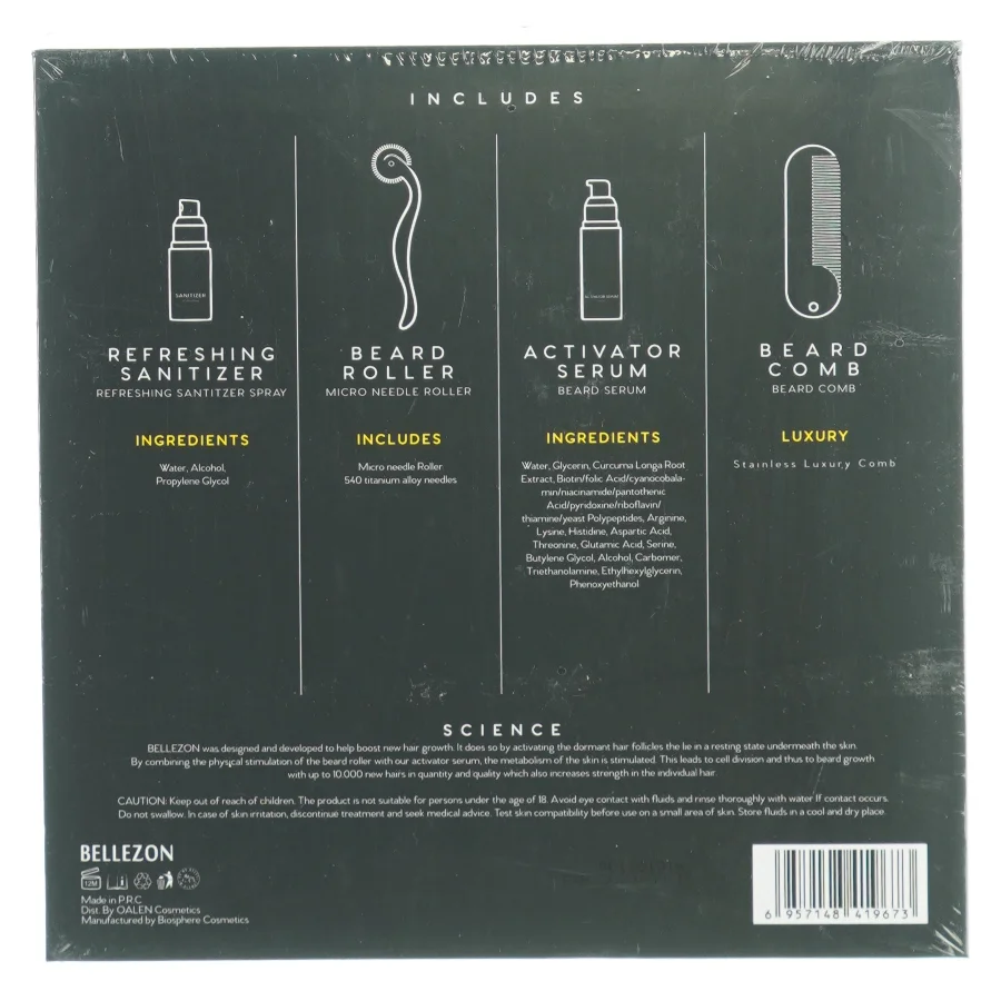 Beard Grwth kit fra Bellezon (str. 22 x 22 x 5cm)