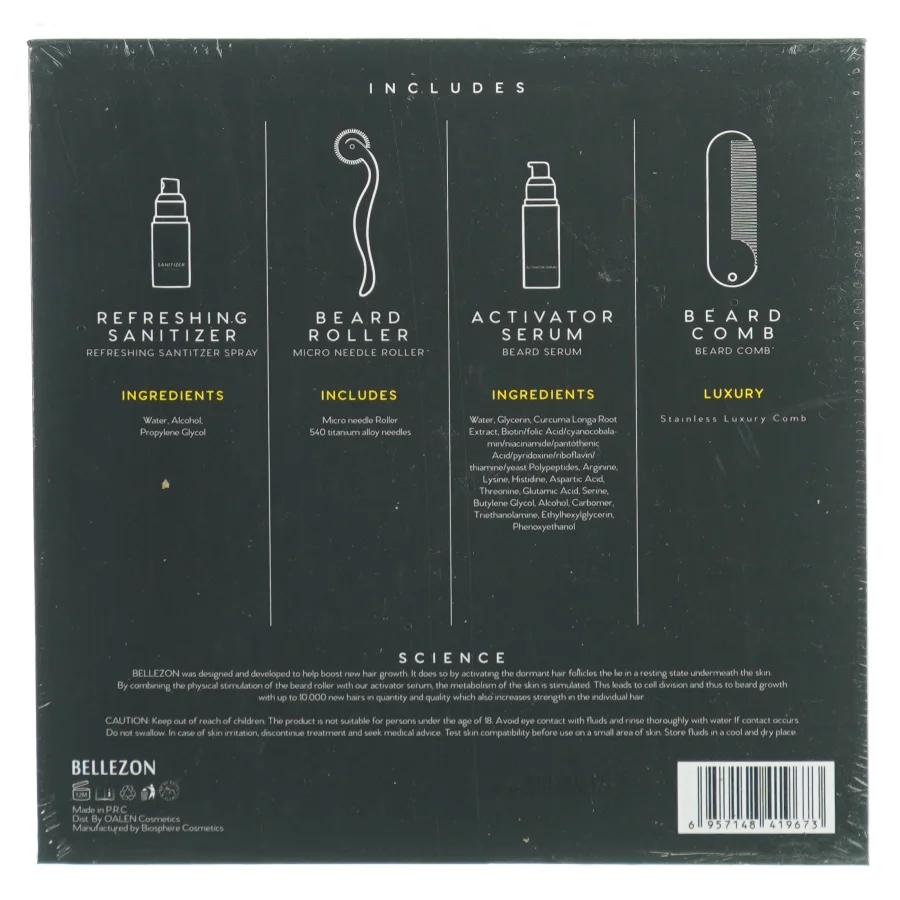 Beard Grwth kit fra Bellezon (str. 22 x 22 x 5cm)