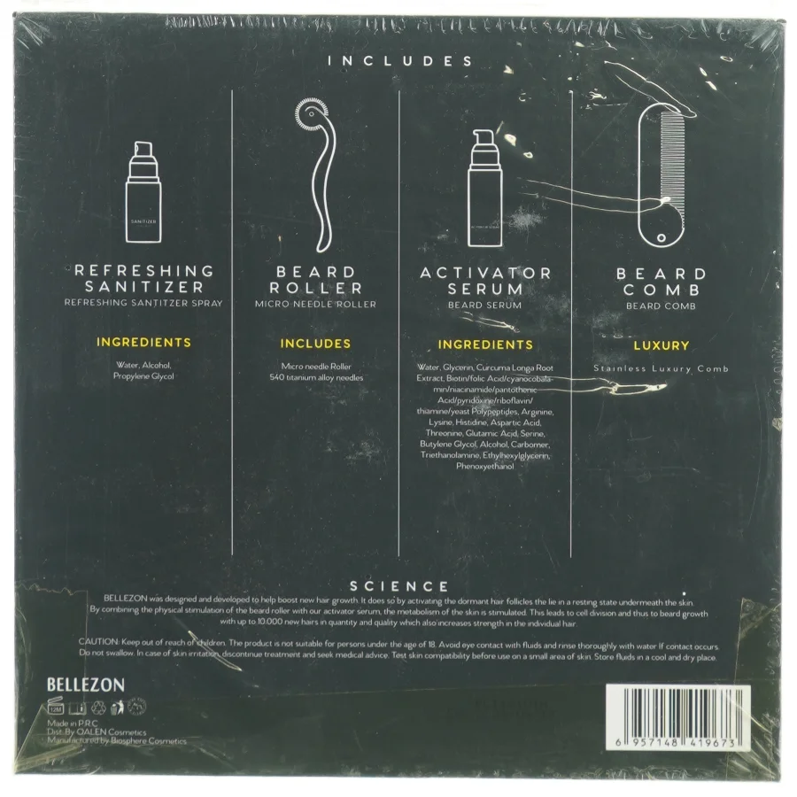 Beard Grwth kit fra Bellezon (str. 22 x 22 x 5cm)