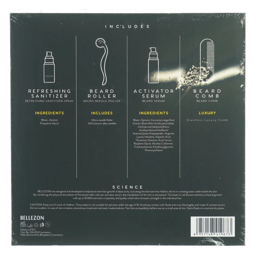 Beard Grwth kit fra Bellezon (str. 22 x 22 x 5cm)
