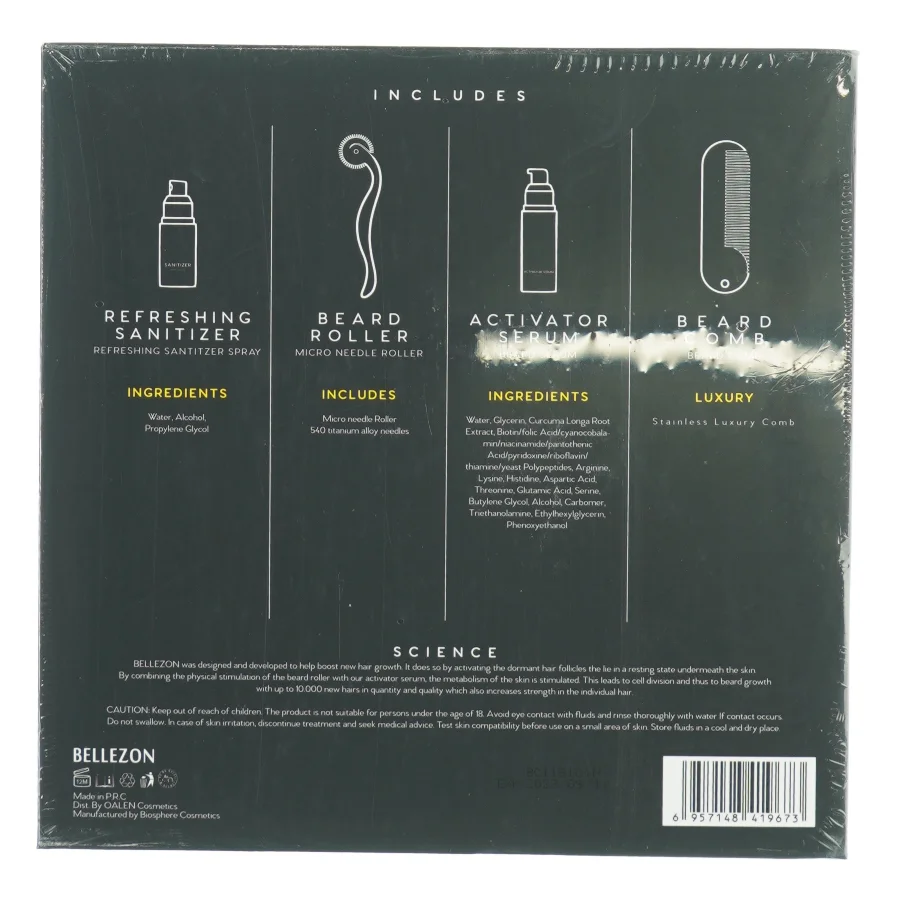 Beard Grwth kit fra Bellezon (str. 22 x 22 x 5cm)