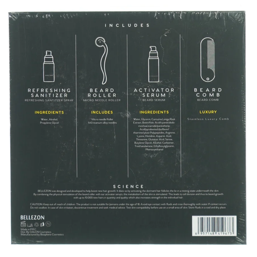 Beard Grwth kit fra Bellezon (str. 22 x 22 x 5cm)