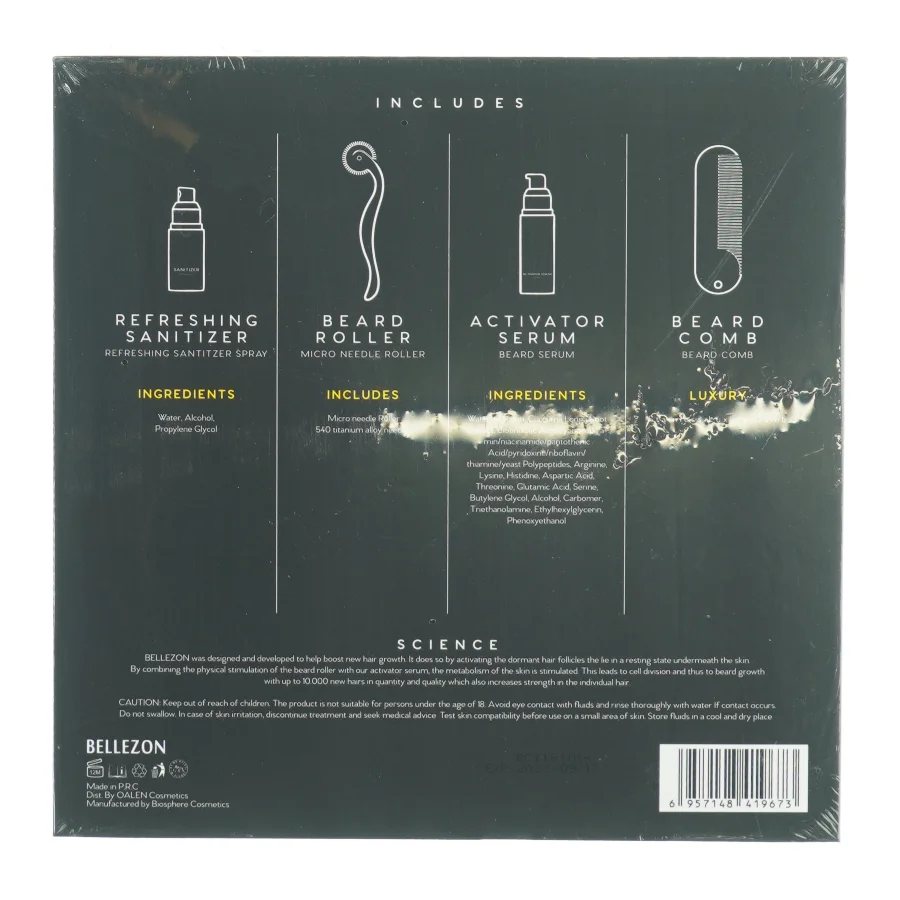 Beard Grwth kit fra Bellezon (str. 22 x 22 x 5cm)