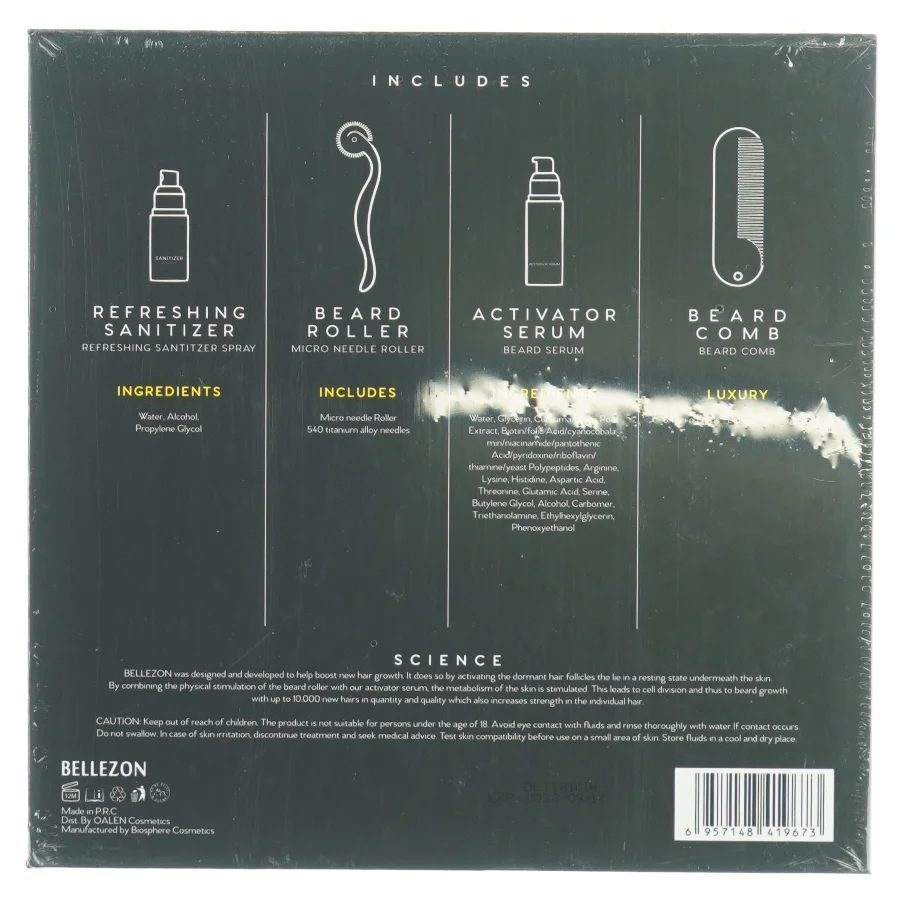 Beard Grwth kit fra Bellezon (str. 22 x 22 x 5)