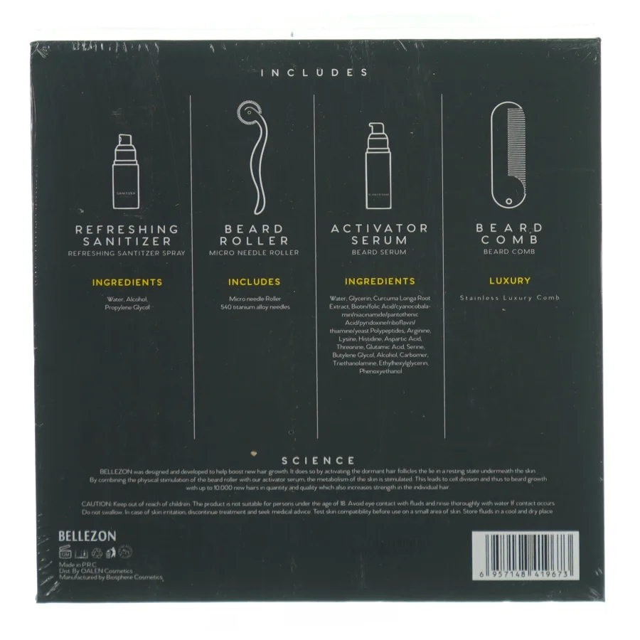 Beard Grwth kit fra Bellezon (str. 22 x 22 x 5cm)