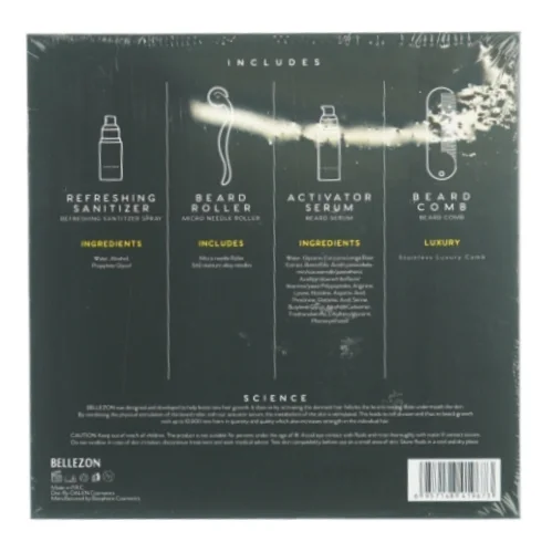 Beard Grwth kit fra Bellezon (str. 22 x 22 x 5)