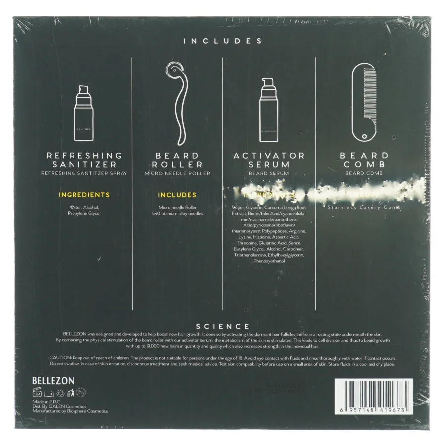 Beard Grwth kit fra Bellezon (str. 22 x 22 x 5cm)