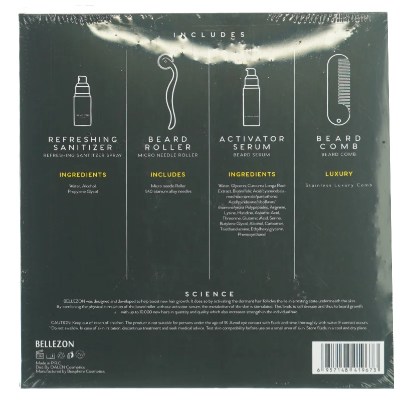 Beard Growth kit fra Bellezon