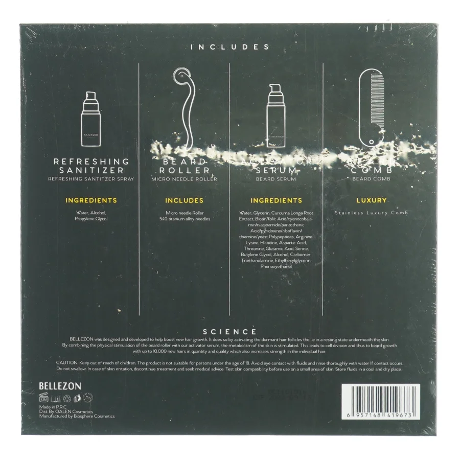 Beard Growth kit fra Bellezon