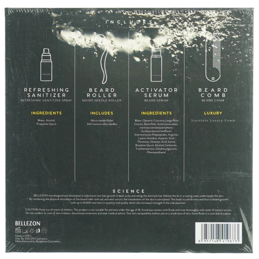 Beard Growth kit fra Bellezon