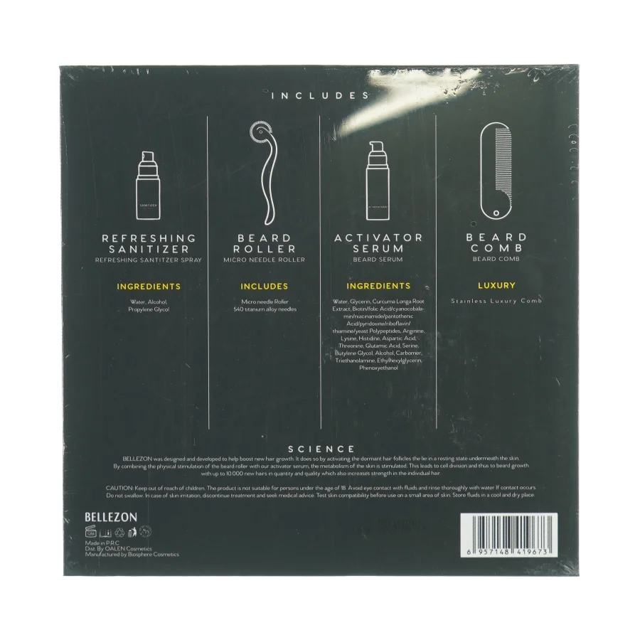 Beard Grwth kit fra Bellezon (str. 22 x 22 x 5cm)