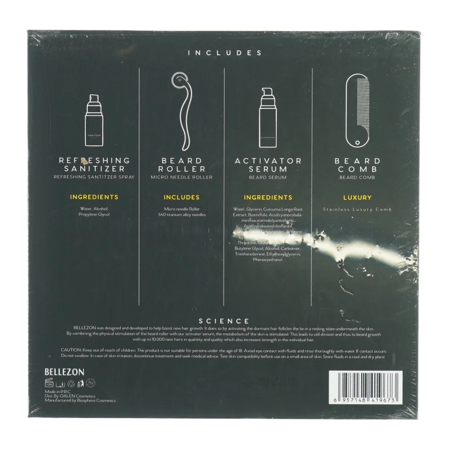 Beard Grwth kit fra Bellezon (str. 22 x 22 x 5cm)