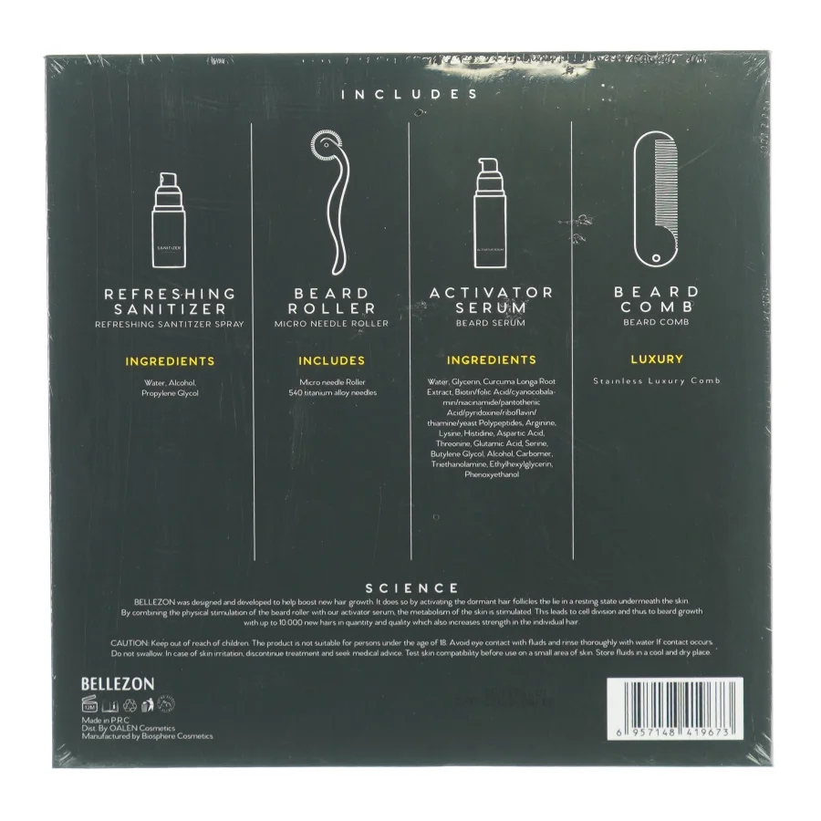 Beard Grwth kit fra Bellezon (str. 22 x 22 x 5cm)